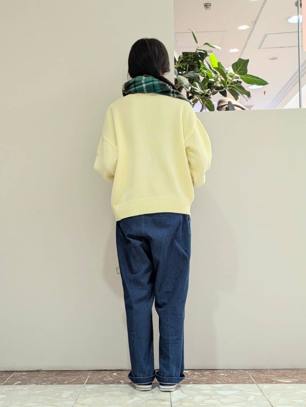 keikoさんの「Dessin｜【洗える】ハイネックベロアモールニット」を使ったコーディネート