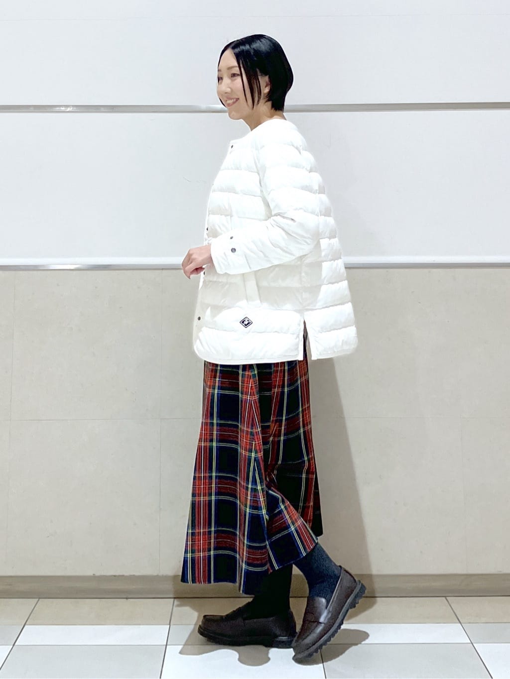 eriko さんの「Dessin｜【撥水・2WAY】ミュラーダウンコートミドル丈」を使ったコーディネート