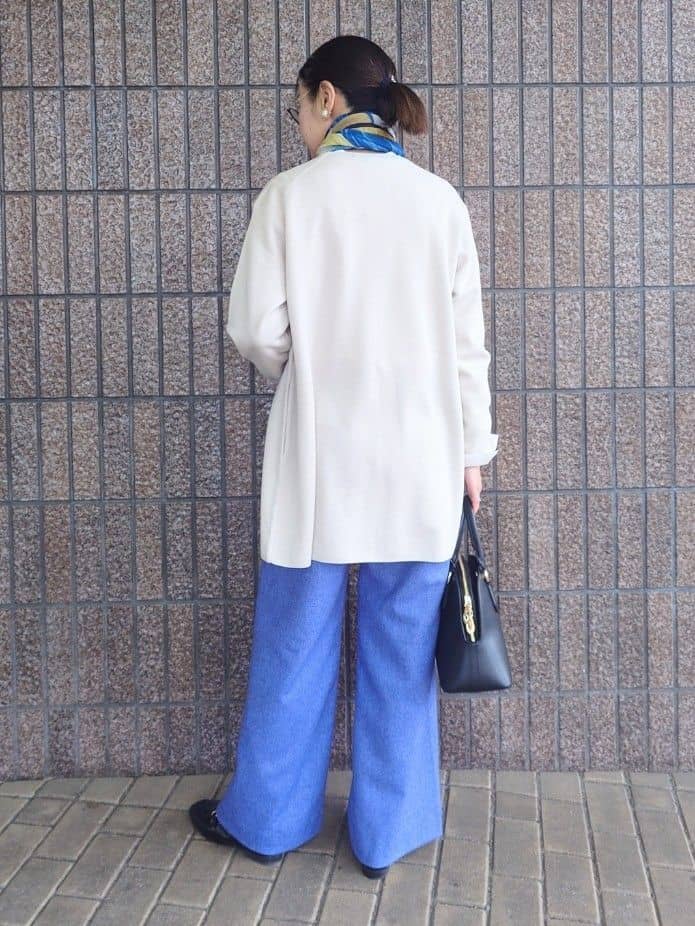 MUTSUKOさんの「UNTITLED｜【洗える/ボタンなし】ミラノリブカーディガン」を使ったコーディネート