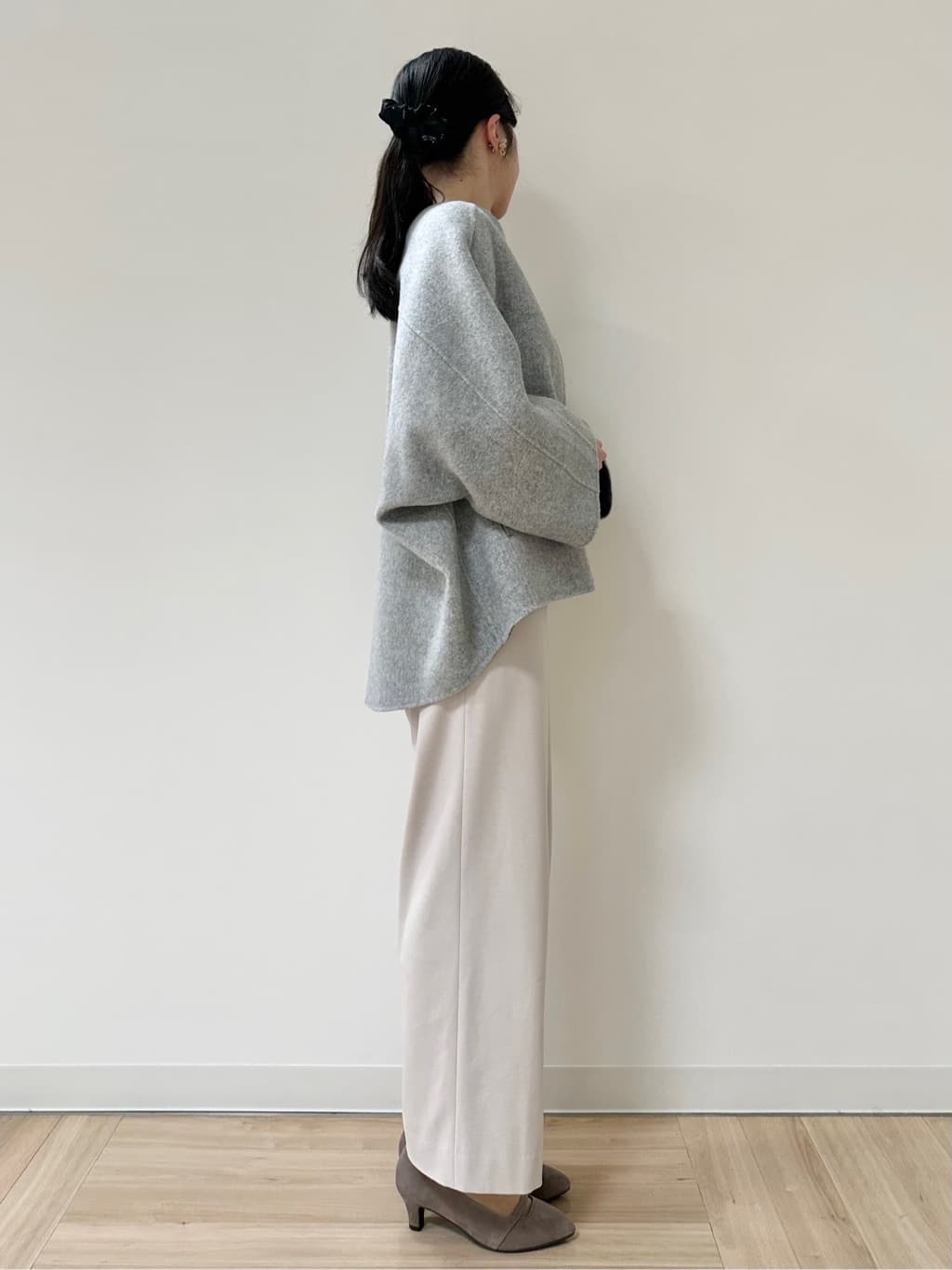 Momoさんの「Reflect｜【ゆったり着られる◎】ラグランスリーブニット」を使ったコーディネート