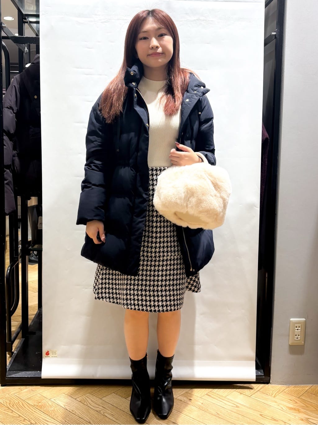 ふうかさんの「index｜KAWADAダウンドロストミドルコート【撥水／洗濯機OK／2WAY／静電気防止裏地】《XS～3L》」を使ったコーディネート