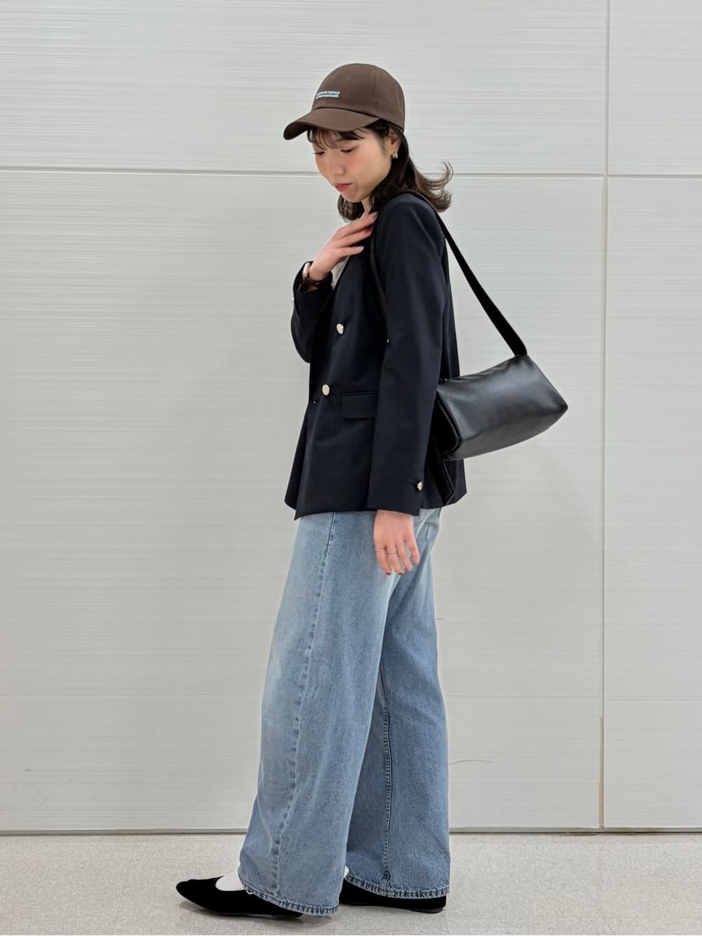 Juraさんの「SHOO･LA･RUE｜【セットアップ可/S-LL/洗濯機可】マニッシュに決まる ダブルブレストジャケット」を使ったコーディネート