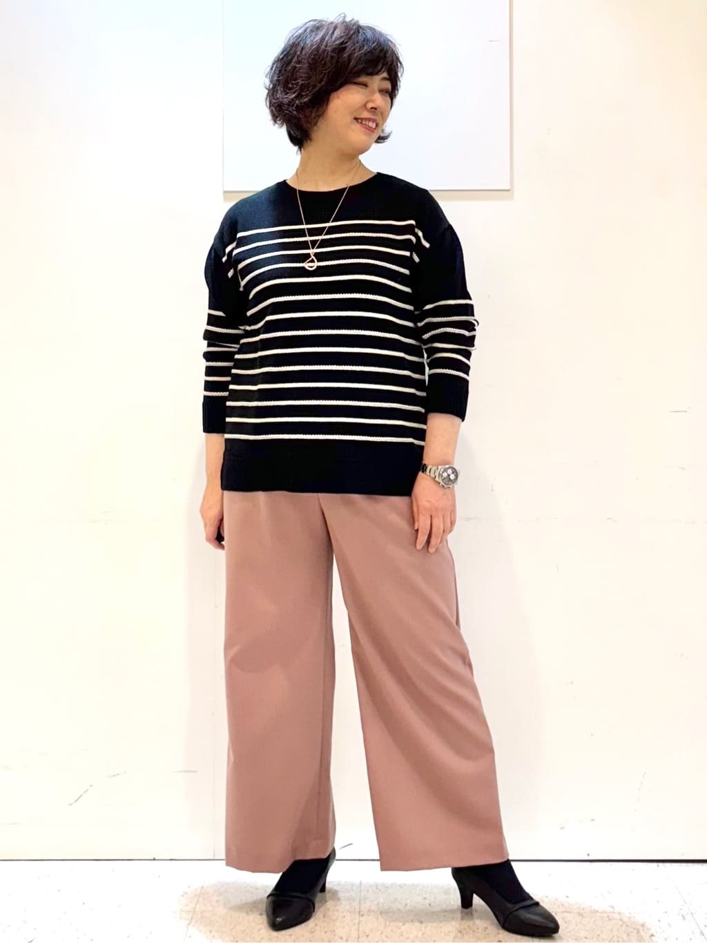 ヤスコさんの「Reflect｜【SS-4Lサイズ／選べる6色】テーラードカラーロングウール混コート」を使ったコーディネート