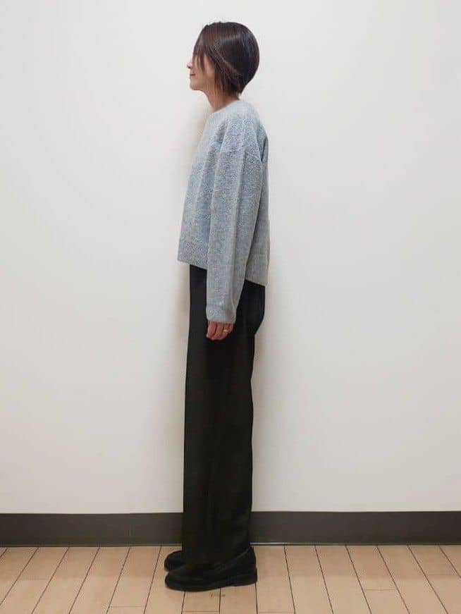 yuuさんの「Reflect｜【ウエスト総ゴム】ワイドストレートパンツ」を使ったコーディネート