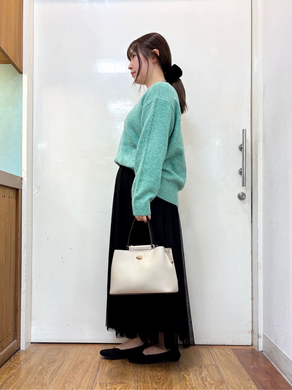 だいわさんの「SHOO･LA･RUE｜【洗濯機可】セレモニーからデイリーまで ふんわり軽やか チュールギャザースカート」を使ったコーディネート