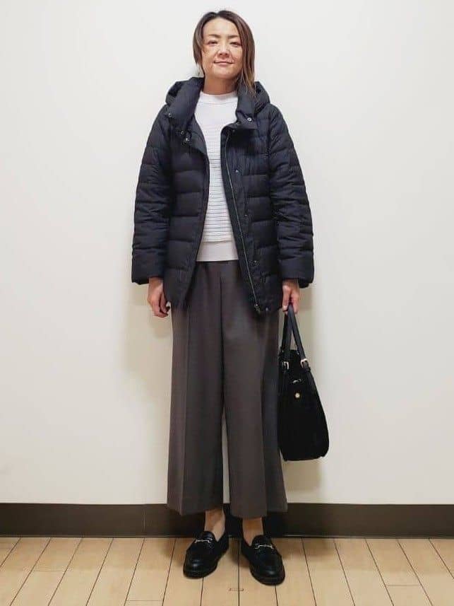 yuuさんの「Reflect｜【SS-4Lサイズ】フーデッドミドルダウンコート」を使ったコーディネート