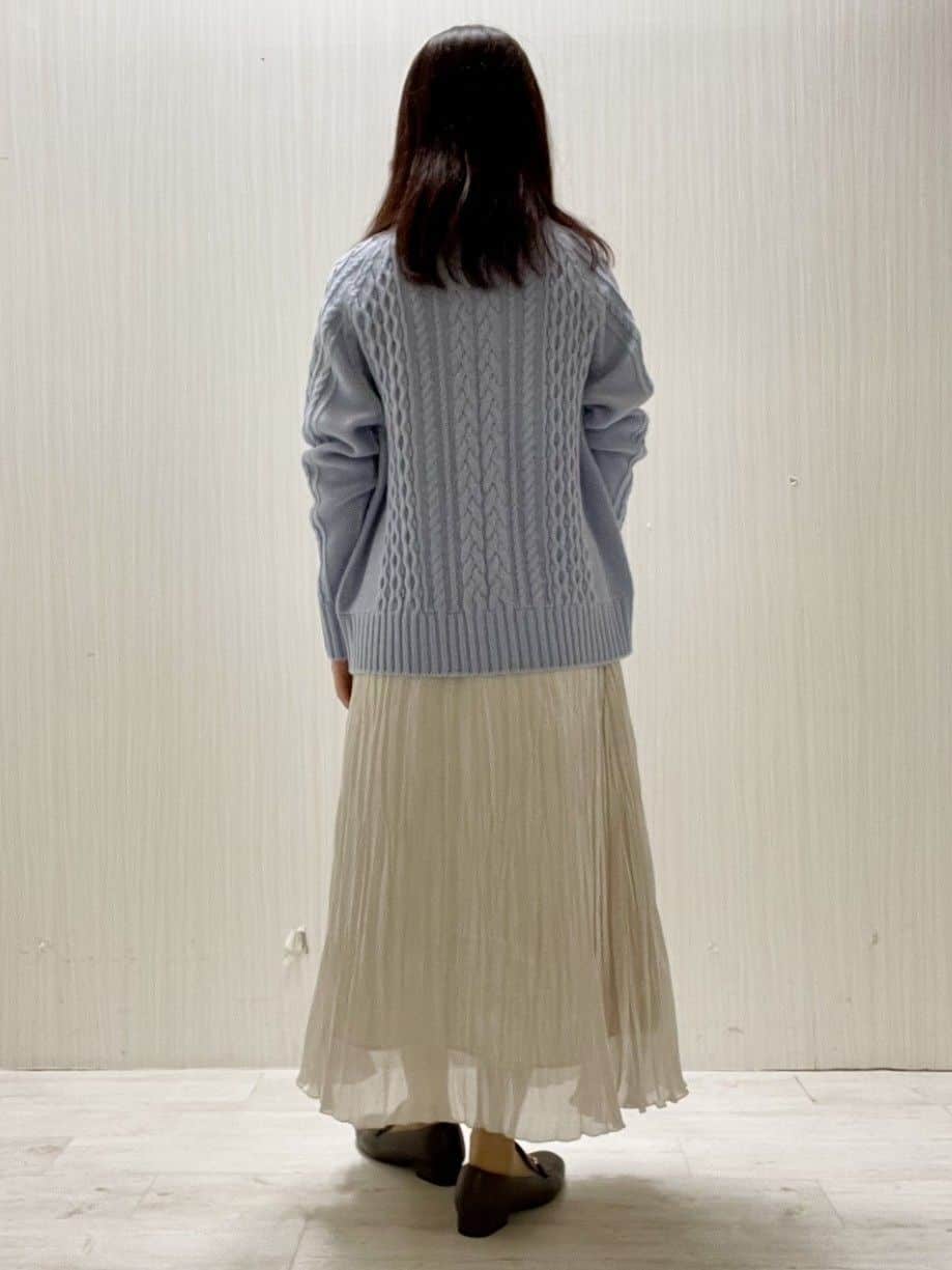 Mさんの「UNTITLED｜【洗える】スポンディッシュ ケーブル柄ニット」を使ったコーディネート