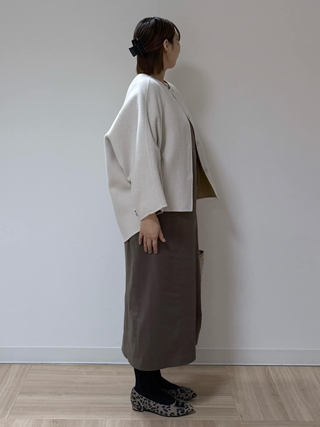 amiさんの「Reflect｜【すっきりシルエット】スエードライクジャンパースカ―ト」を使ったコーディネート