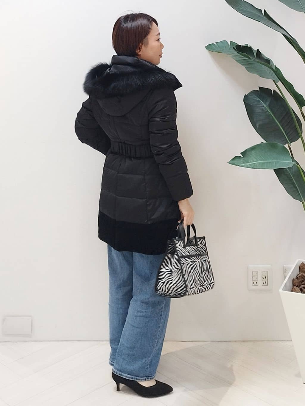 s u g iさんの「UNTITLED｜【アンサンブル可/洗える】シルクウールカシミヤ ドルマンスリーブニット」を使ったコーディネート