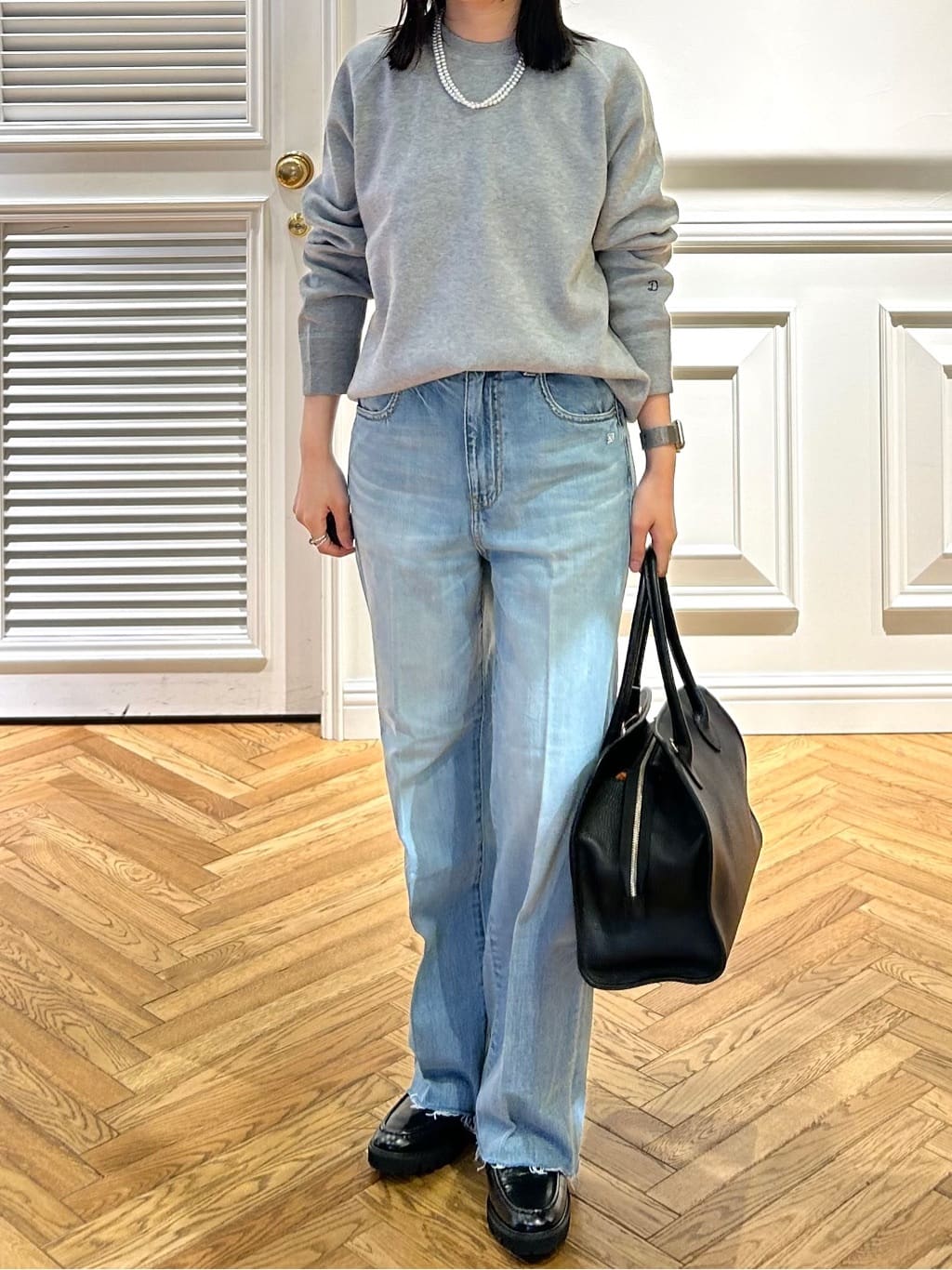 cocoさんの「DRESSTERIOR｜◆【洗える/7色展開】ウォッシャブルコットンカシミヤニット」を使ったコーディネート