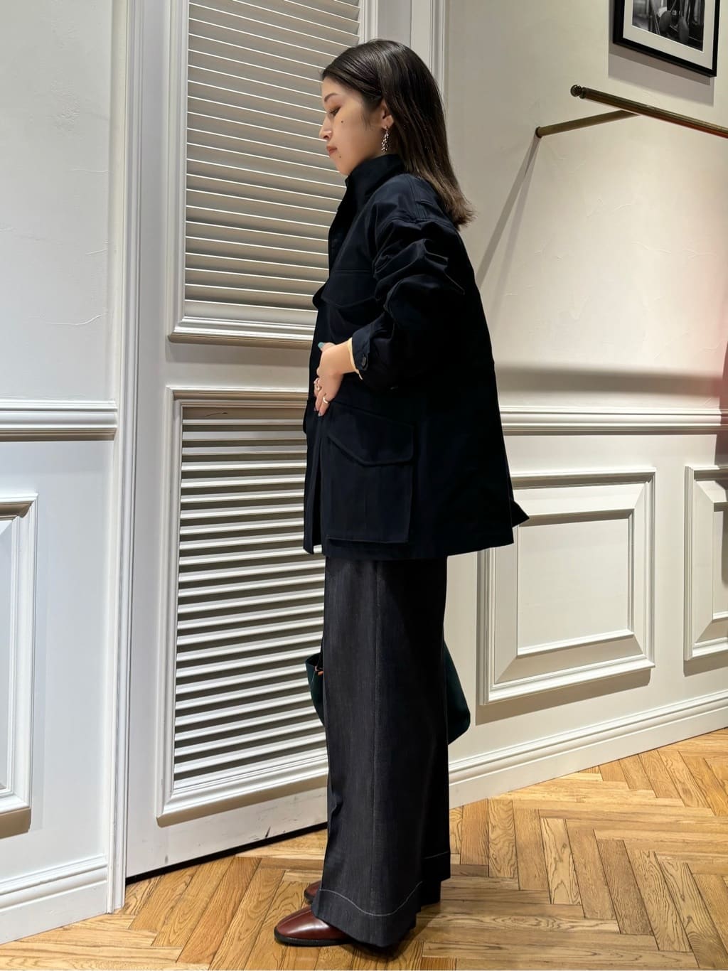 Mgmさんの「DRESSTERIOR｜【ウォッシャブル】コンパクトコットンミリタリーブルゾン」を使ったコーディネート