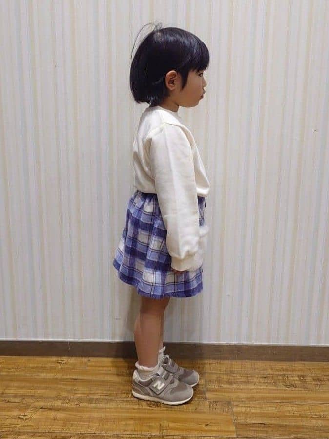 Yuiさんの「SHOO･LA･RUE｜【100-150cm/裏起毛】Aライン アソートスウェット」を使ったコーディネート