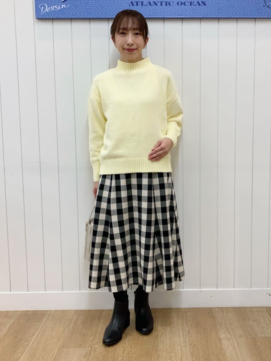 yoshiさんの「Dessin｜【洗える】ウール混リバーメルトンコート」を使ったコーディネート