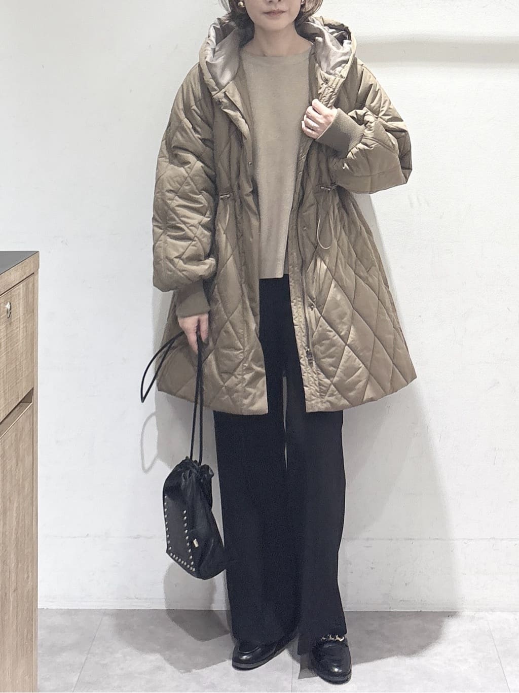 たけねぇさんの「OPAQUE.CLIP｜サイド編地切替ニットトップス／セットアップ対応【洗濯機OK】」を使ったコーディネート