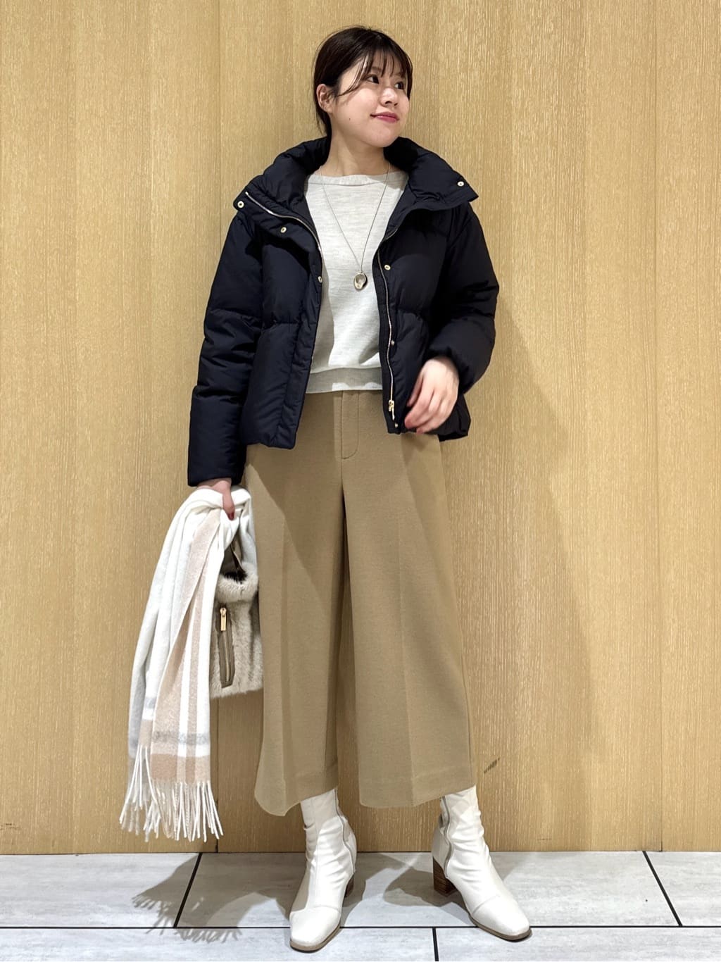 nanaさんの「UNTITLED｜【トレンド/撥水機能/防寒】ショートダウンコート」を使ったコーディネート