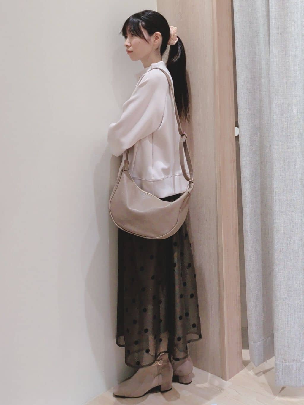 Yuiさんの「grove｜モックネックダンボールスウェット」を使ったコーディネート