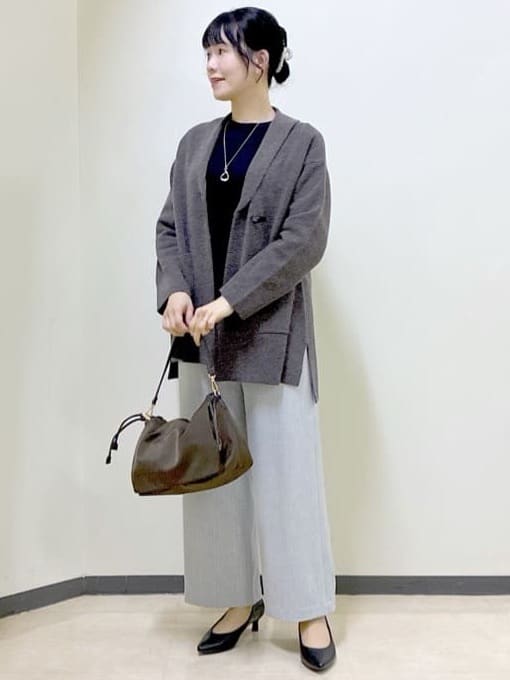  beni_gingerさんの「Reflect｜【ライトアウター／気軽な羽織に◎】オフボディカーディガン」を使ったコーディネート