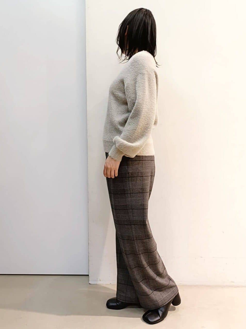 あんさんの「THE SHOP TK｜【すっきり見えシルエット】上品ふわもこ中綿ブルゾン」を使ったコーディネート