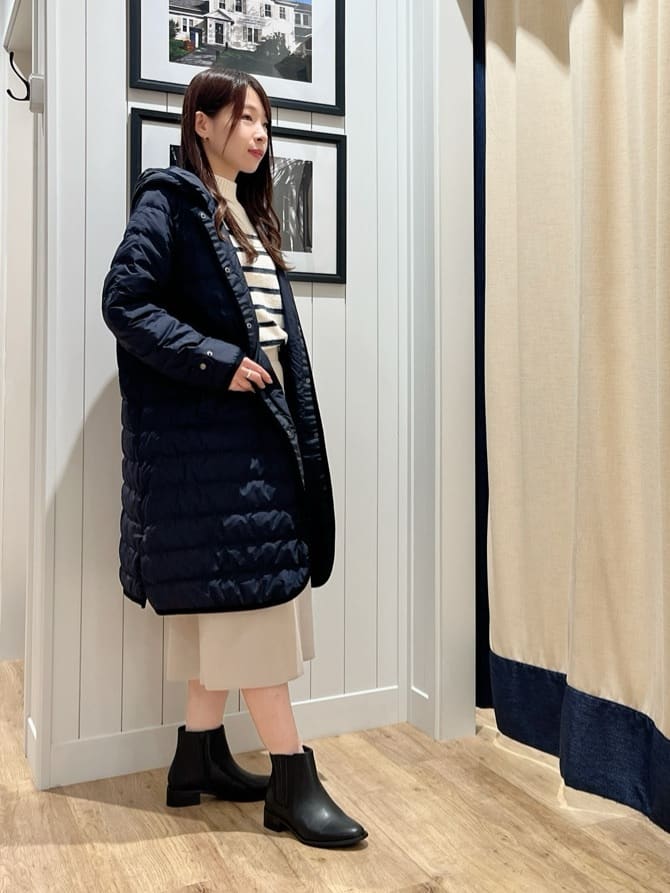mihoさんの「Dessin｜【撥水・2WAY】ミュラーダウンコートロング丈」を使ったコーディネート
