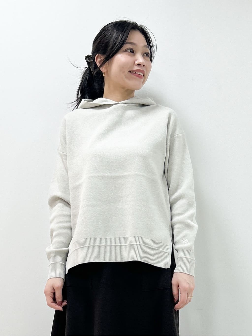 Kaiさんの「Dessin｜【洗える／体型カバー】ちょうどいいニットパーカ」を使ったコーディネート
