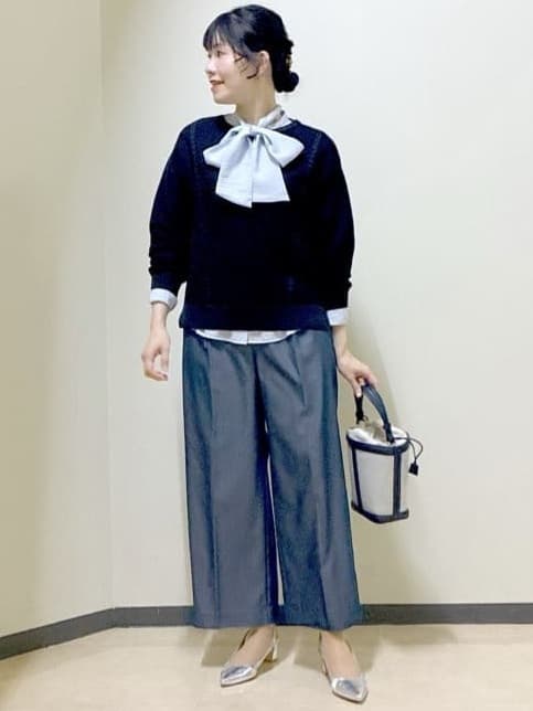 beni_gingerさんの「Reflect｜【パンツ合わせにぴったり◎】ゆったりオフボディニット」を使ったコーディネート