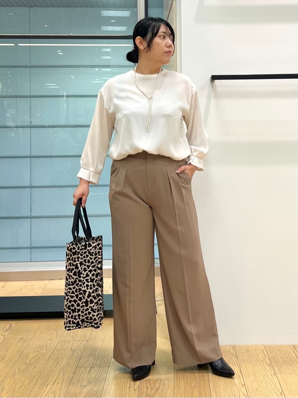 shimaさんの「INDIVI｜【軽く羽織れる！】ダブルジャケット」を使ったコーディネート