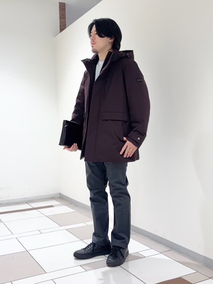 及川さんの「TAKEO KIKUCHI｜【None Of Stress】ストレッチ ダウンブルゾン」を使ったコーディネート