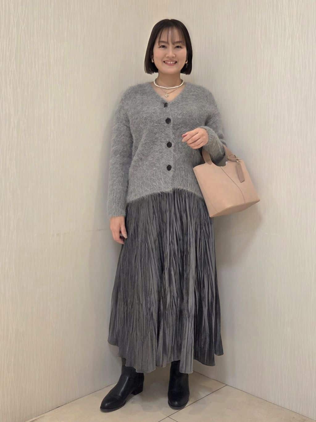 naokoさんの「UNTITLED｜【ゆったり】アルパカ混シャギー カーディガン」を使ったコーディネート