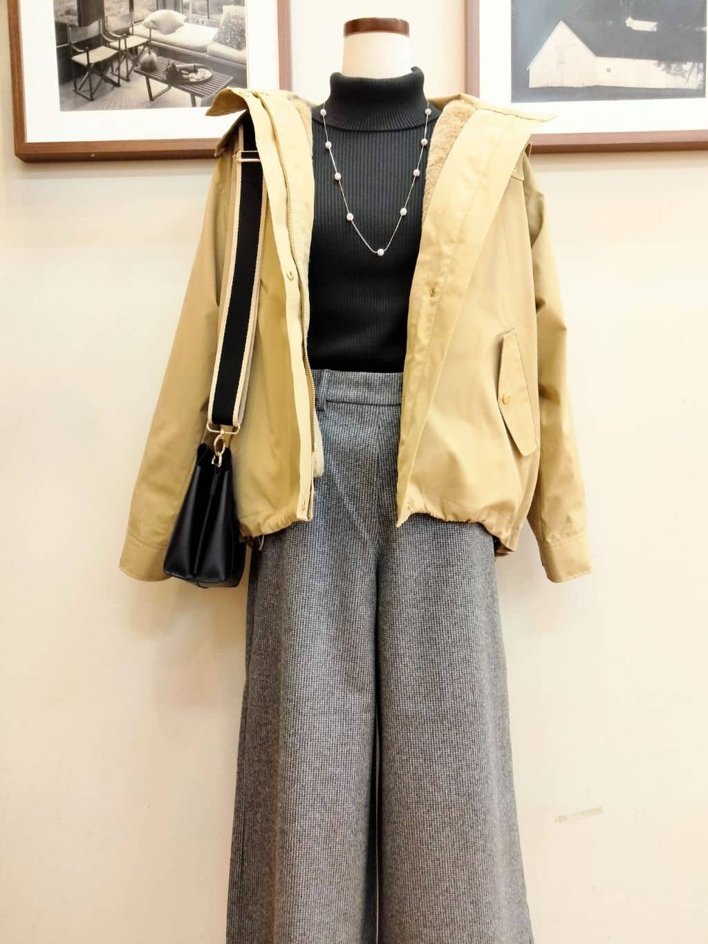 うっちーさんの「SHOO･LA･RUE｜起毛ニットブーツ」を使ったコーディネート