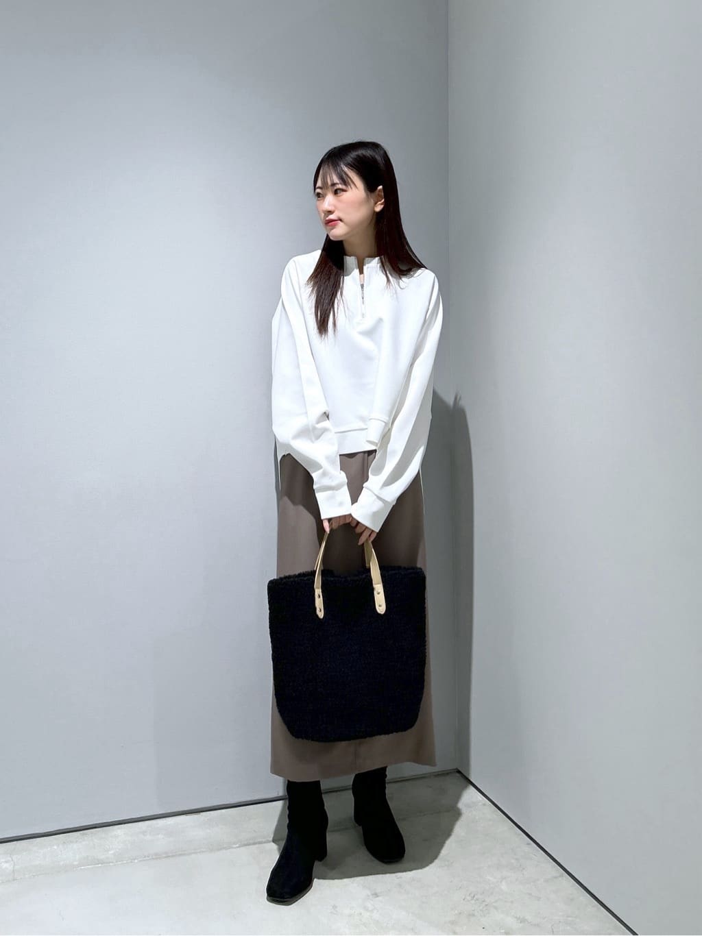 Renoさんの「INDIVI｜ボアトート」を使ったコーディネート