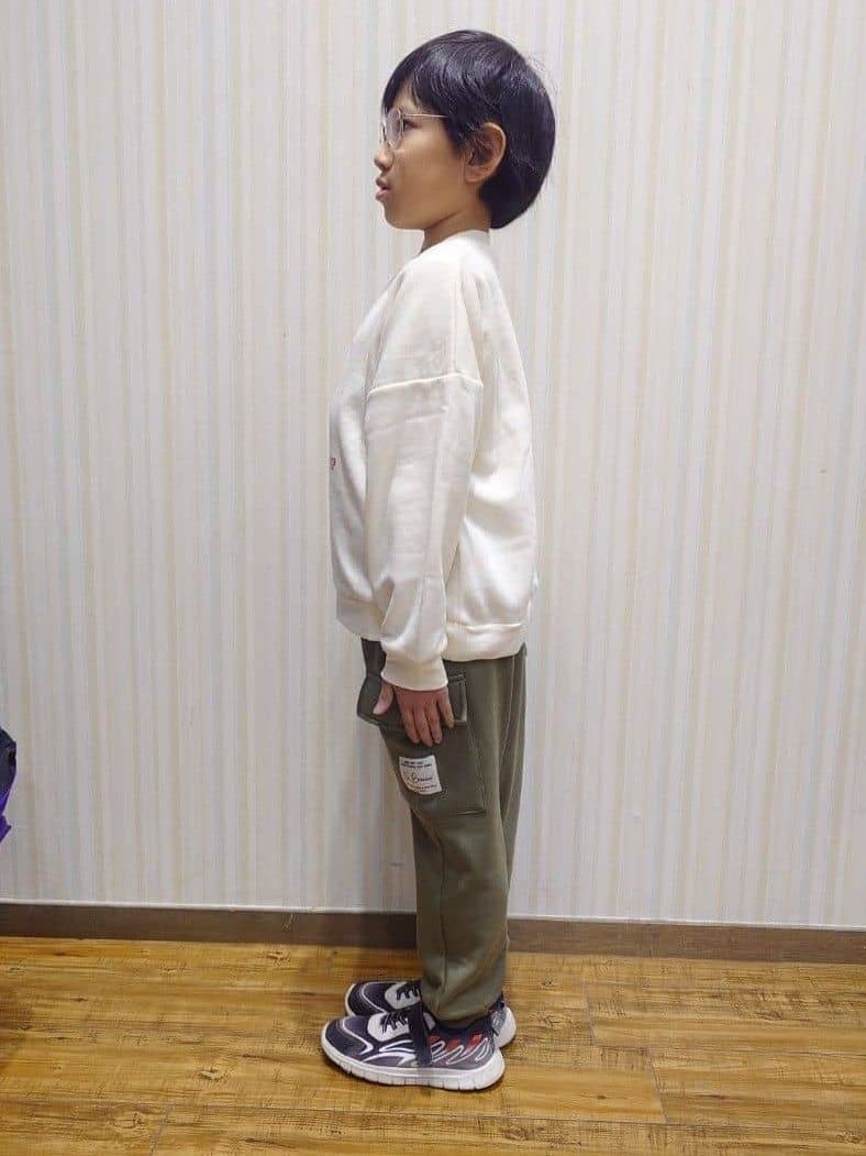 Yuiさんの「SHOO･LA･RUE｜【100-150cm】裏起毛BOYSアソートスウェット」を使ったコーディネート