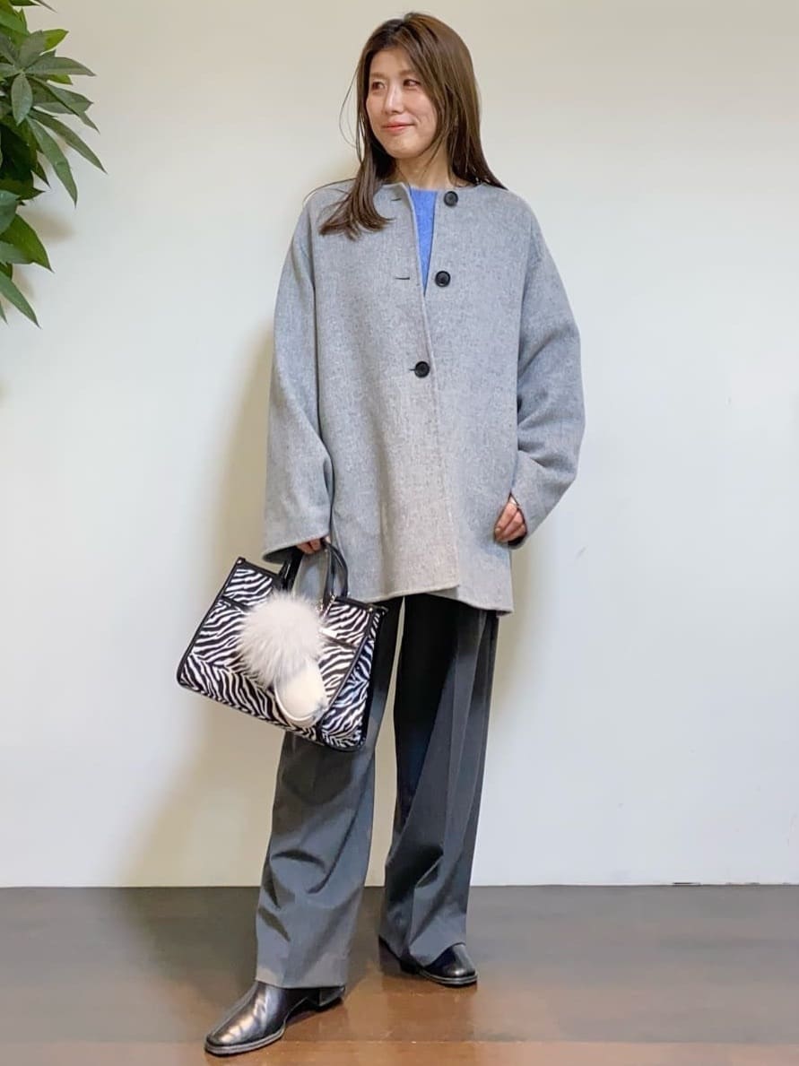 tomoさんの「UNTITLED｜【ミディ丈/軽やか】セミラグランリバー コート」を使ったコーディネート