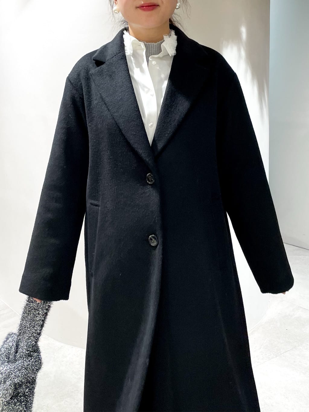 かりんさんの「OPAQUE.CLIP｜カシミヤブレンドウールチェスターコート」を使ったコーディネート