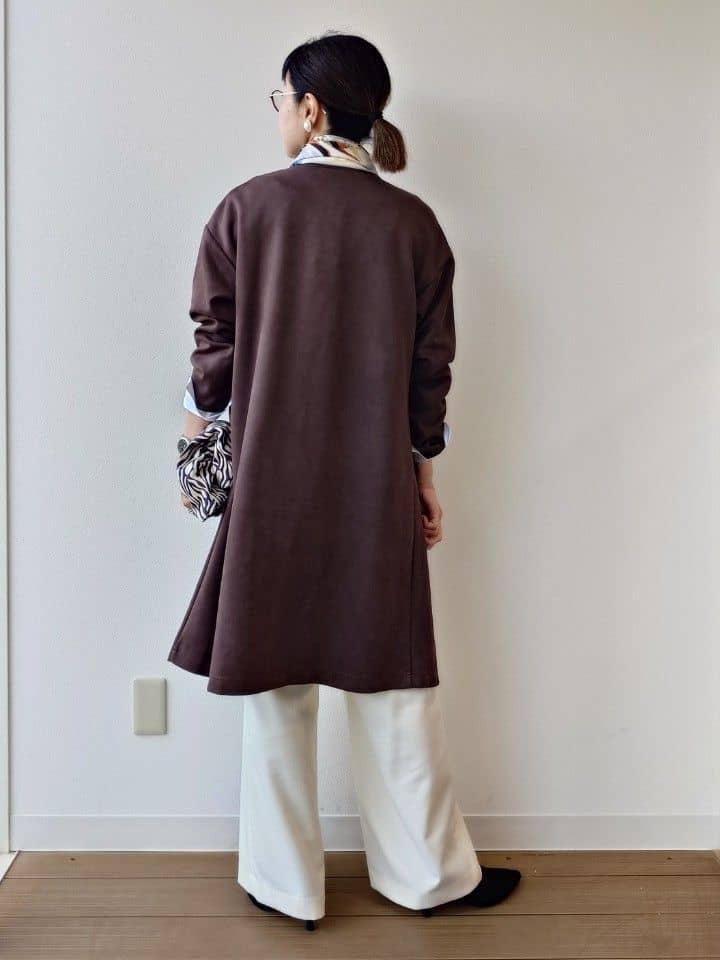 MUTSUKOさんの「UNTITLED｜【重ね着レイヤードに】杢調ニットベスト」を使ったコーディネート