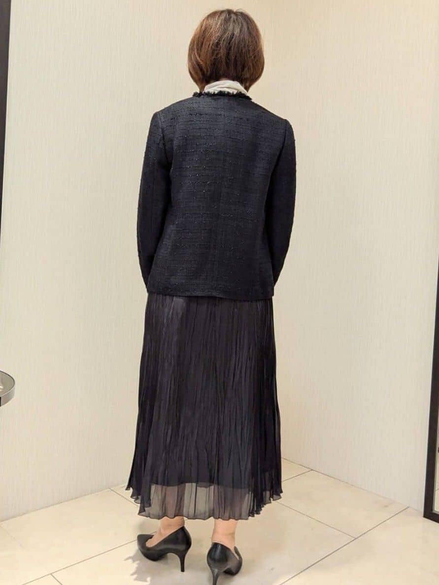u-macoさんの「UNTITLED｜【仕事着/スーツ】ファンシーツイード ジャケット」を使ったコーディネート