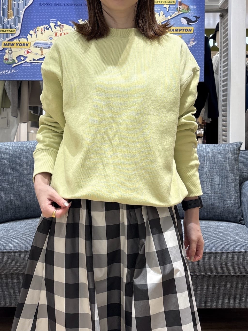 risaさんの「Dessin｜【前後2WAY/洗える】ドロストリブカットソー」を使ったコーディネート