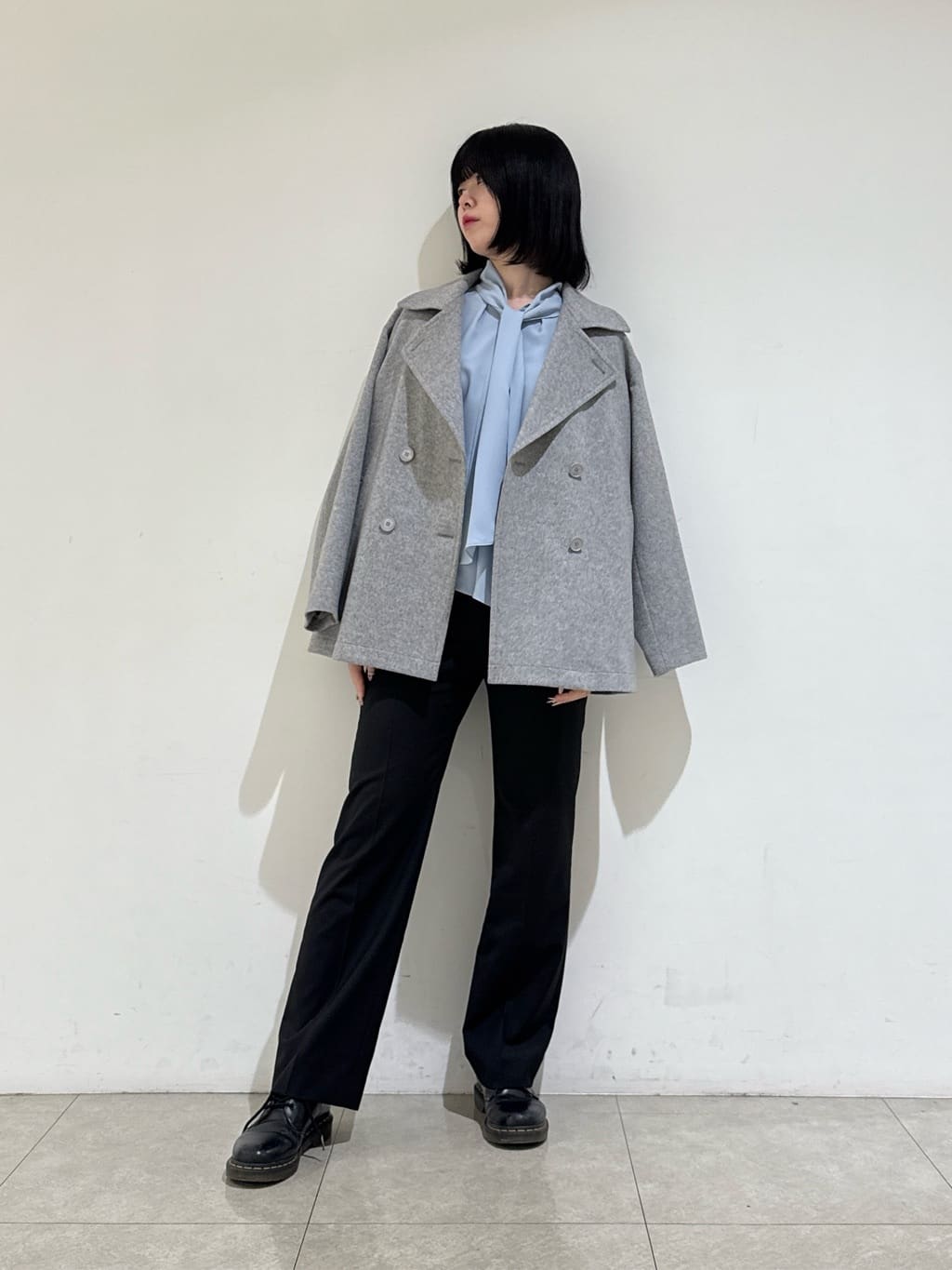 rinaさんの「INDIVI｜【ウール混／スーツ】ストレートパンツ」を使ったコーディネート