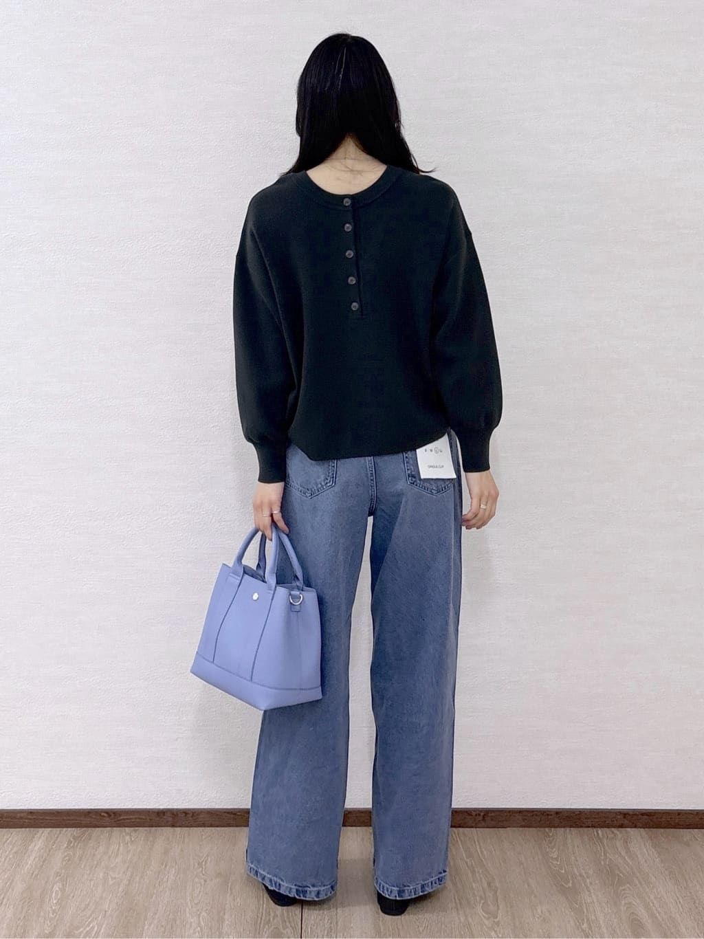 sachikoさんの「OPAQUE.CLIP｜ヘンリーネックニット／前後2WAY【洗濯機OK】」を使ったコーディネート