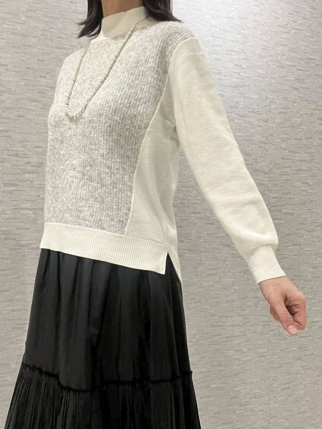 marikoさんの「Reflect｜アーガイル柄ハイネックニット」を使ったコーディネート