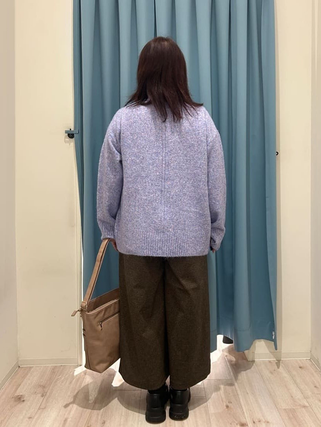 くーさんの「SHOO･LA･RUE｜【高レビュー】ウエストゴムで穿きやすい　ガウチョパンツ」を使ったコーディネート