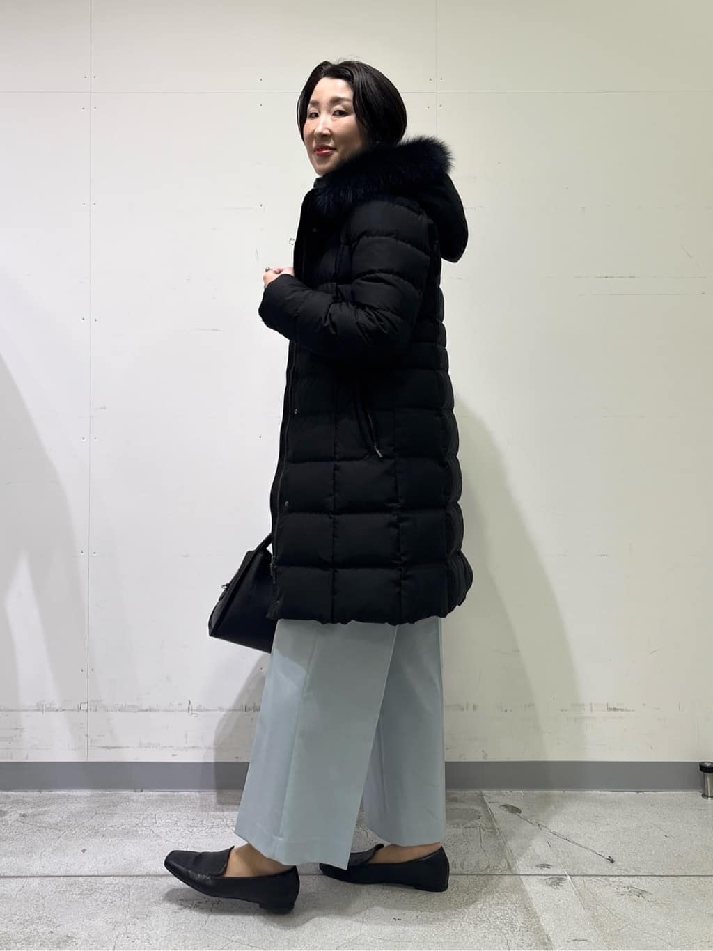 yuriさんの「INDIVI｜【新作褒められパンツ】快温ワイドパンツ」を使ったコーディネート