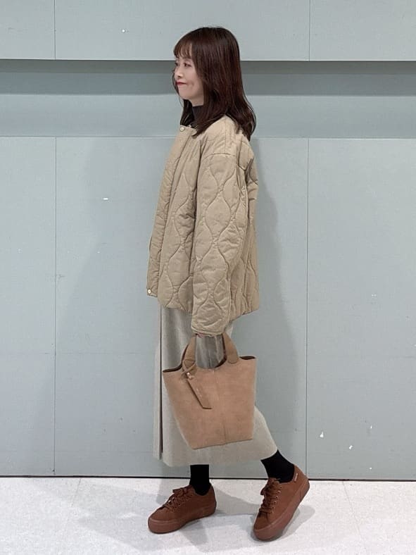makiさんの「UNTITLED｜【8色展開/洗える】ウールカシミヤ ハイネックニット」を使ったコーディネート