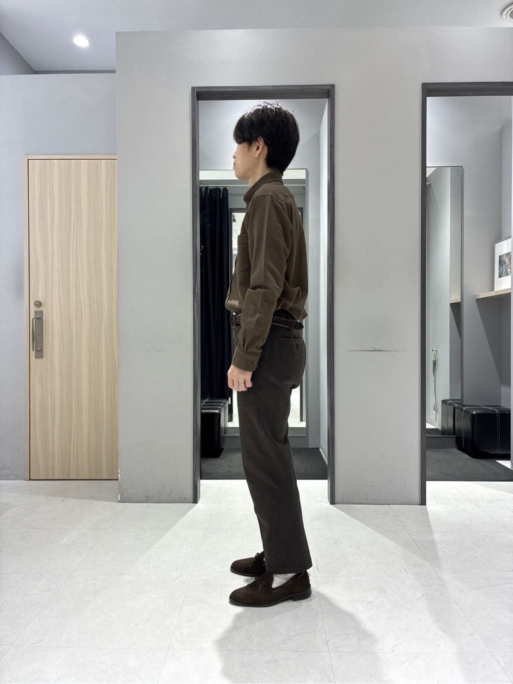 わいずみさんの「TAKEO KIKUCHI｜【None Of Stress】アクティブジャージ 千鳥 ジャケット」を使ったコーディネート