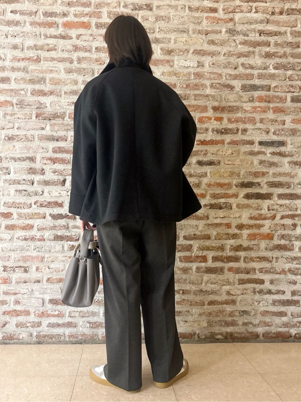 しばさんの「THE SHOP TK｜【洗える】ほど良くラフで女性らしい ハーフZIPニット」を使ったコーディネート