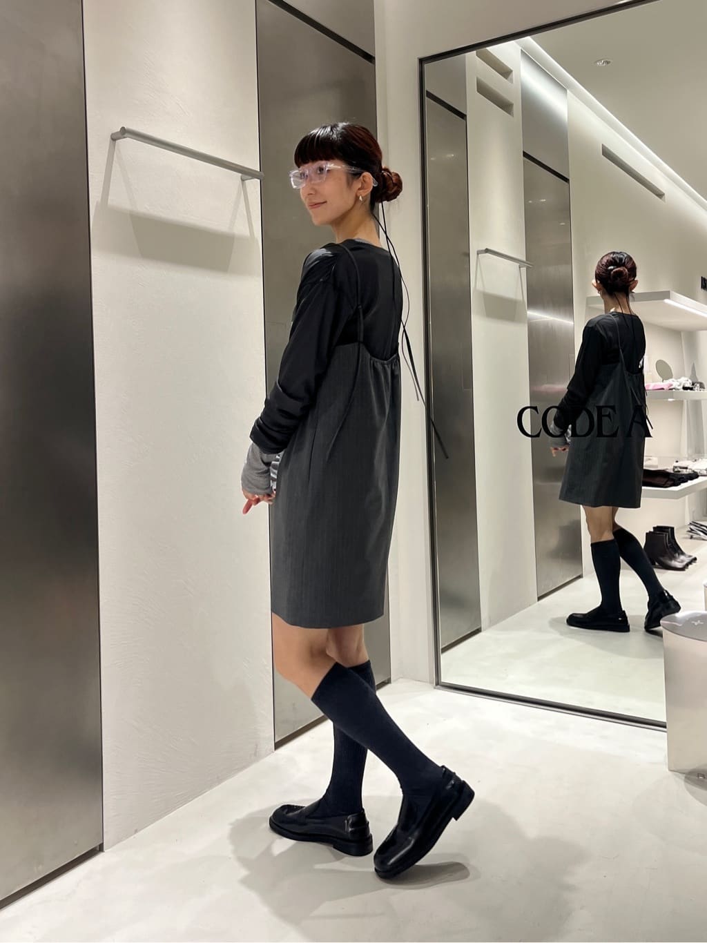 Rielさんの「CODE A｜tailored mood mini dress」を使ったコーディネート