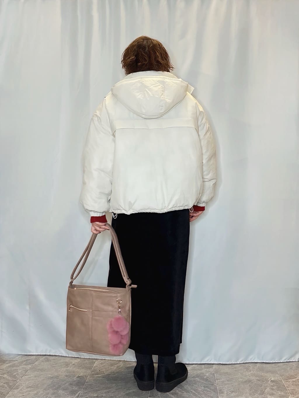 たみさんの「SHOO･LA･RUE｜【撥水/あったか】たっぷり着られる 中綿モンスターショートコート」を使ったコーディネート