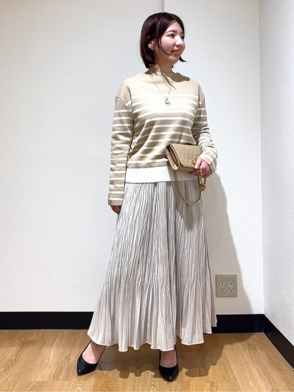 MIKIKOさんの「UNTITLED｜【洗える】モックネックミラノリブニット」を使ったコーディネート