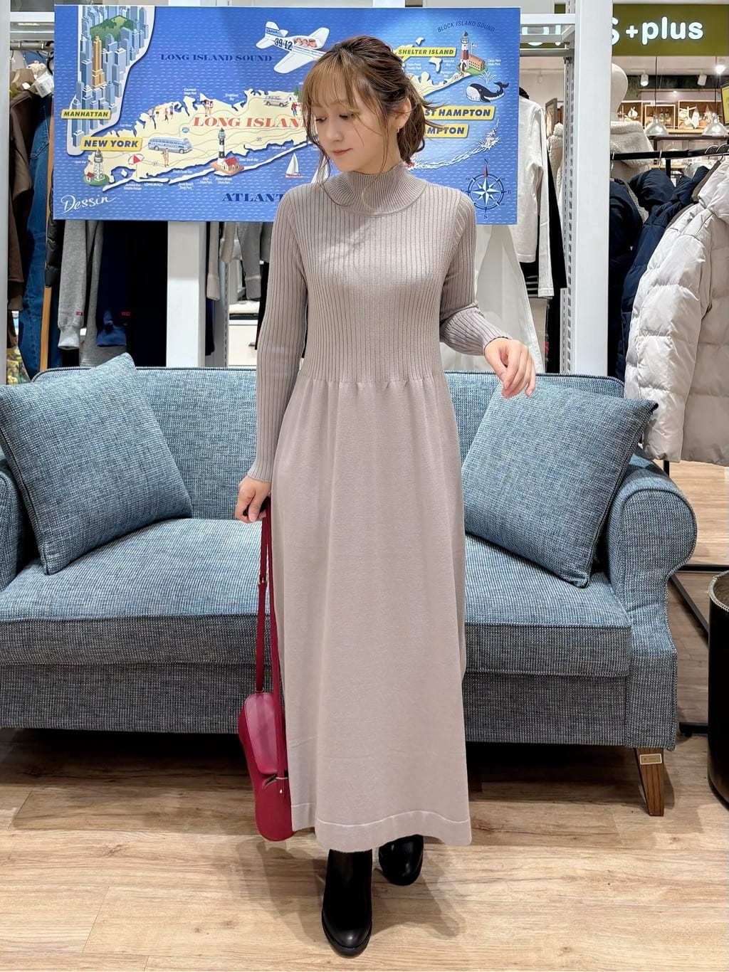 yuinaさんの「Dessin｜本革バレル型ショルダーバッグ」を使ったコーディネート