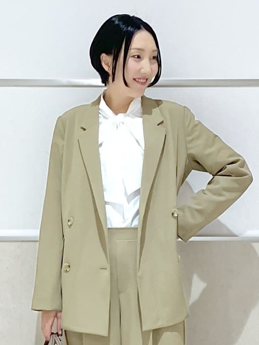 eriko さんの「Dessin｜【入卒/セレモニー/お仕事/セットアップ可能】ダブルジャケット」を使ったコーディネート