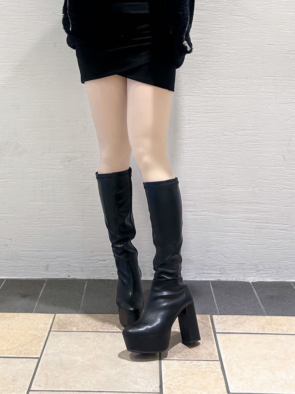 ゆうりさんの「ESPERANZA｜【ラク盛り/約12cm】ラク盛り厚底ロングブーツ」を使ったコーディネート